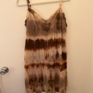 Vintage Plant Botanical Dyed Lingerie Slip